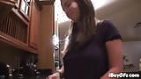 Hot teen in the kitchen naked masturbates hardcore solo snapshot 2