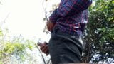 Desi Outdoor forest masturbation in jungle 18+boy #desi snapshot 4