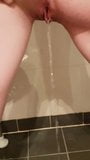 Girlfriend piss on stand at the bathroom snapshot 3