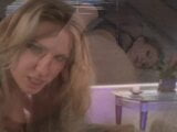 에로틱한 나일론 옷을 입고 소파에서 두 명의 하드코어 흑인 자지를 따먹는 화려한 십대 모델 snapshot 13