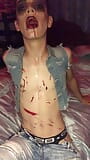 Cubaans halloween vampier tiener seksplezier snapshot 3