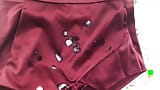 Slutty Lil Satin Skort Sprayed with Cum snapshot 9