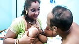 SEXY MALLU BIG BOOBS BHABI DOING WORK IN HOME, DEBORJI DON'T CONTROL HIMSELF TO SEEING HER, BIG BOOBS MALLU BHABI snapshot 7