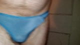 Pre cum in my blue panties snapshot 8