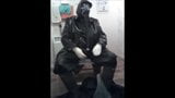 Wanking wearing piss soaked rubber gloves. snapshot 3