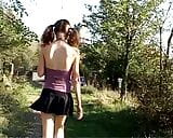 Whore from Genoa gets filmed while masturbating in the woods snapshot 20