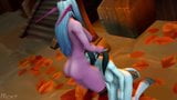 Night Elf throatfucks Draenei slut snapshot 2