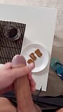 Uncut cock Cumming on cookies and eating it in adidas tracksuit snapshot 16