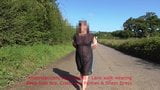 see-thru dress, crotchless panties & peep-hole bra walk snapshot 7