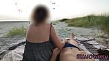 Dick Flash - A Girl Caught Me Jerking Off On A Public Beach And Helped Me Cum 4 Misscreamy snapshot 2
