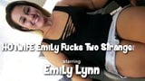 Хотвайф Emily трахает двух незнакомцев snapshot 2