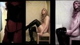 SandraCDUK sissy crossdresser posing in thigh boots snapshot 1