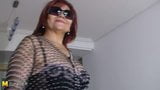 51yo housewife Emilia gets naughty on the couch snapshot 1