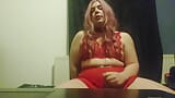 On my Knees in Lingerie jerking my big dick Sissy Crossdresser Juvia Jolie snapshot 10