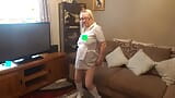 Nurse Uniform striptease in boots snapshot 1