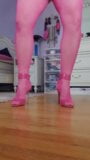 Pink heels and pink fishnets POV for you heel lovers snapshot 3