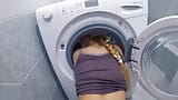 She didn't even understand who was fucking her when she got stuck in the washing machine snapshot 5