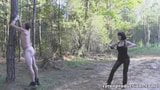 Piękna bogini bullwhipping slave snapshot 8