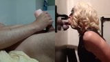 Me as a crossdresser playing with dildo on webcam snapshot 11