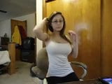 busty nerd with glases on cam snapshot 1