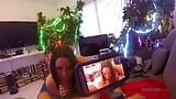 POV-treffen, striptease, handjob, blowjob und sex mit einer molligen MILF snapshot 18