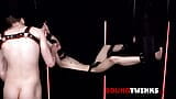 Bound twinks andrew Bolt benutzt gefesselten körper von Tyler Tanners snapshot 1