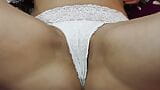 Horny moments with white panties snapshot 2