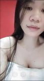 Philipiono cute girl doing online masturbation for BF on sky snapshot 3