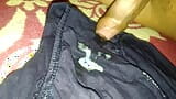 Камшот на трусики жены в нижнем белье, стринги бикини, стринги snapshot 15
