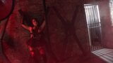 Man in a dungeon is used as sexy vixen's fuck slave snapshot 2