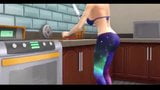 Sims 4-巨乳継母がキッチンで中出しされる snapshot 1