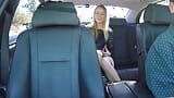 Appreciative Blonde Lets Hot Driver Blow Loads On Her Belly snapshot 4