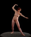 Mariele - Redhead art Model posing nude as reference snapshot 2
