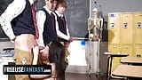 Curvy Teacher Valentina Nappi Gets Fucked By Three Students In A Classroom - FreeUse Fantasy snapshot 13