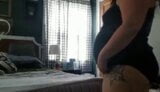 Pregnant hotwife grinds on bed snapshot 1