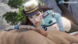 Officer D.Va Blowjob snapshot 2