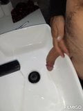 Washing my big horny viagra fueled cock snapshot 1