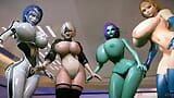 Multiple Sexy Characters Dance and Wiggle Their Tits At You In a Circle snapshot 15