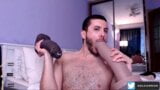 Camran Mac plays with massive dildos on chaturbate snapshot 3