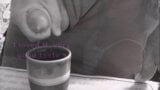 Красивая тинка пьет кофе со спермой snapshot 15