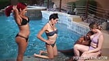 PORNSTARPLATINUM Bambi Bliss e Marfim em piscina 4way snapshot 1