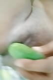 Tamil Hot Bhabhi sex with Green cucumber - huge cum out snapshot 2