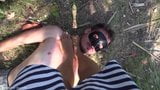 Outdoor barefeet trampling by sexy mistress snapshot 15