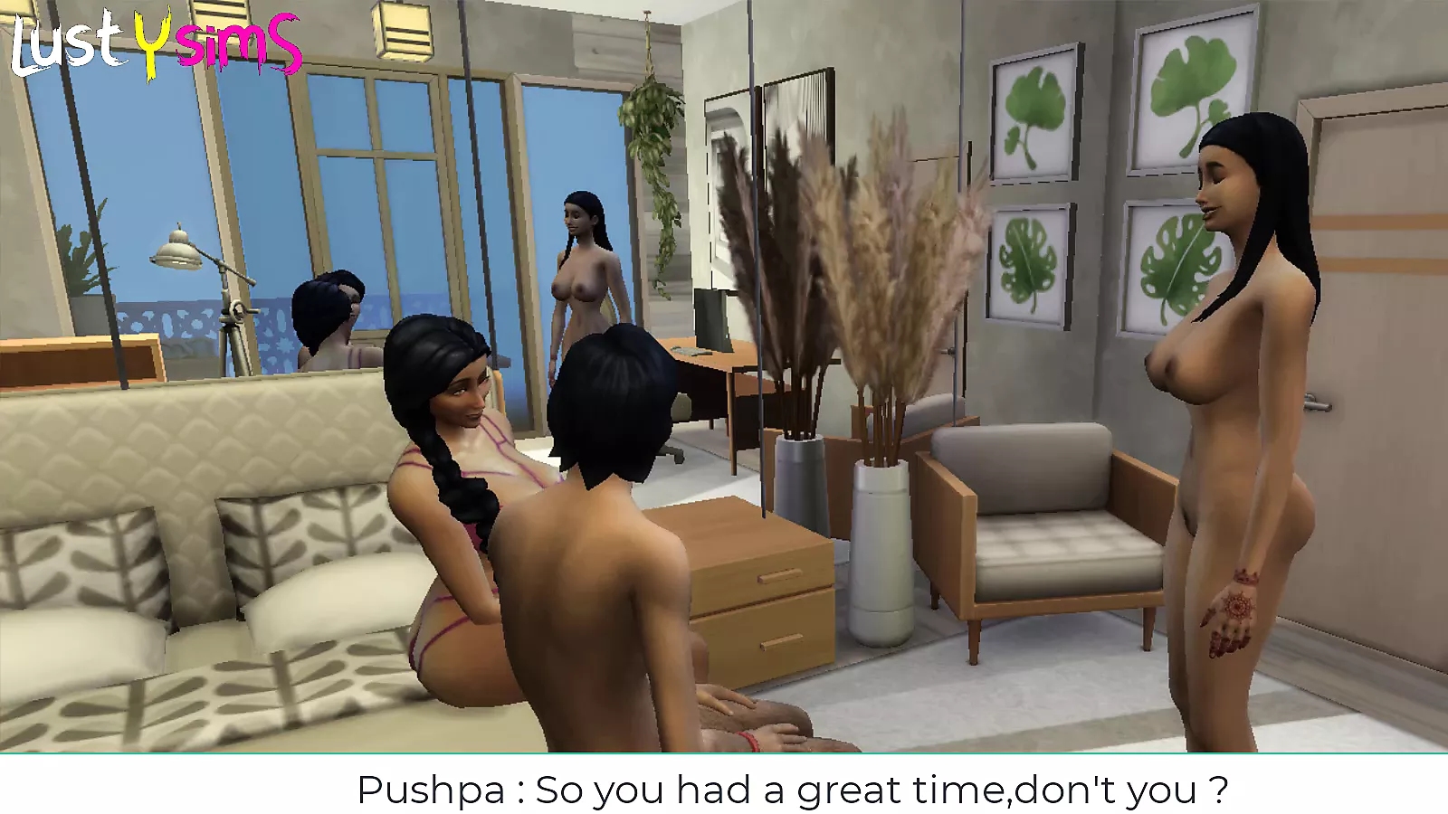 Pushpa Aunty Final Episode - Busty Mature MILF Threesome Stepmom with  Boyfriend -wickedwhims