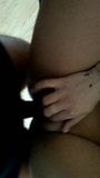 Wet pussy, on table, fingering, amatour snapshot 4