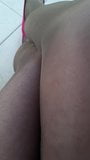 Pantyhosed  leg rubbing snapshot 4