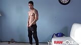 RAWHOLE Ripped Body Latino Jock Ronaldo Solo Masturbates snapshot 4