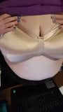 Nice big gold satin bra snapshot 2