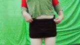 Ladyboy sissy kitty cute young crossdresser solo striptease snapshot 2