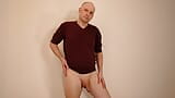 Kudoslong in just a jumper posing showing his uncut shaved flaccid penis snapshot 11